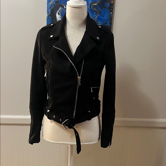 Zara Jackets & Blazers - Zara Black Women's Moto Jacket